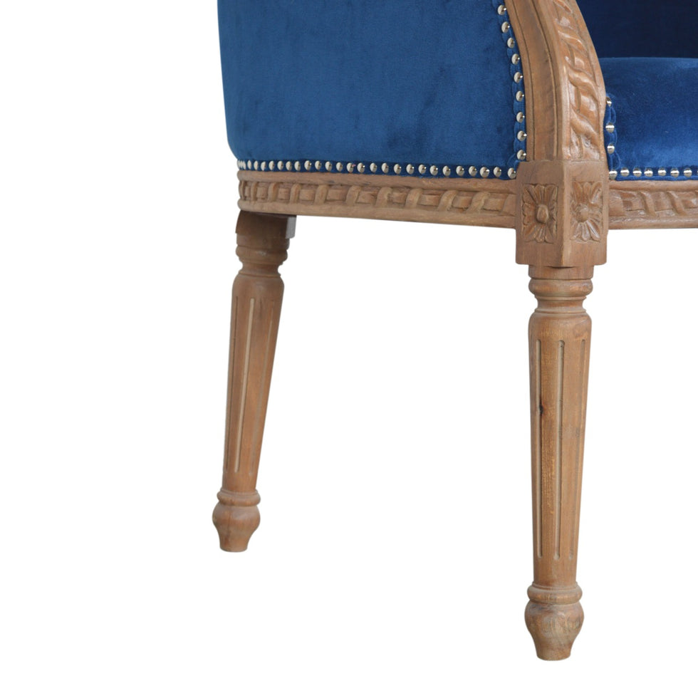 Artisan - Occasional Chair in Royal Blue, Velvet