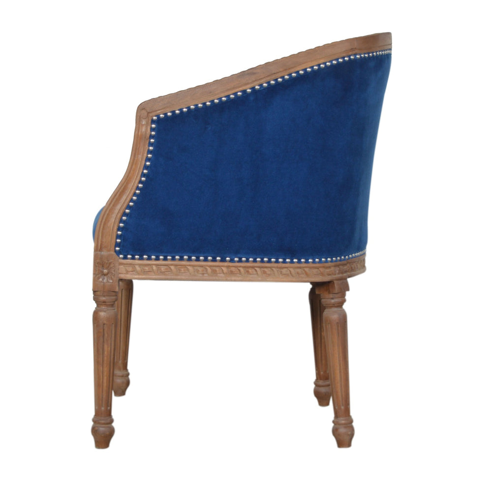 Artisan - Occasional Chair in Royal Blue, Velvet