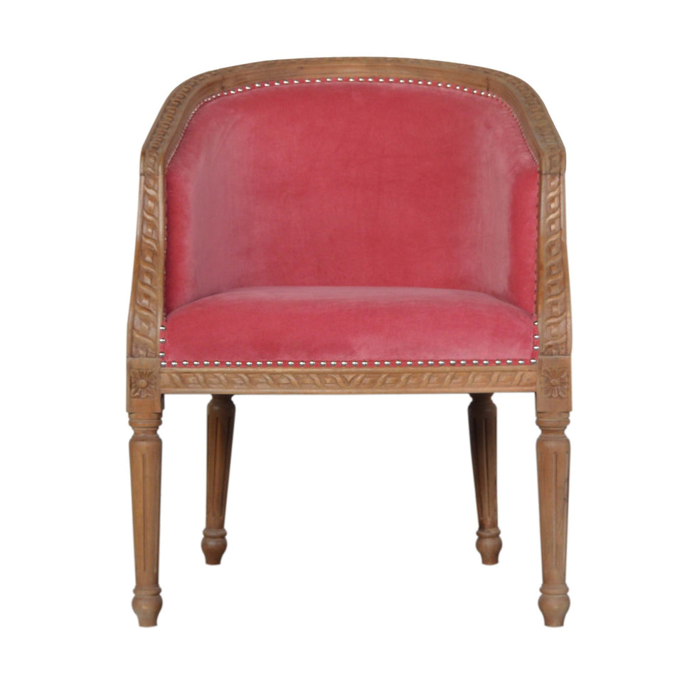 Artisan - Occasional Chair in Pink, Velvet