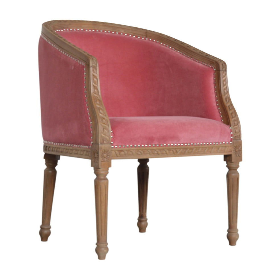 Artisan - Occasional Chair in Pink, Velvet