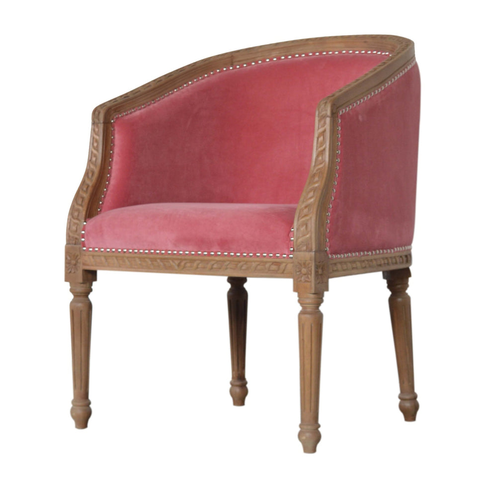 Artisan - Occasional Chair in Pink, Velvet