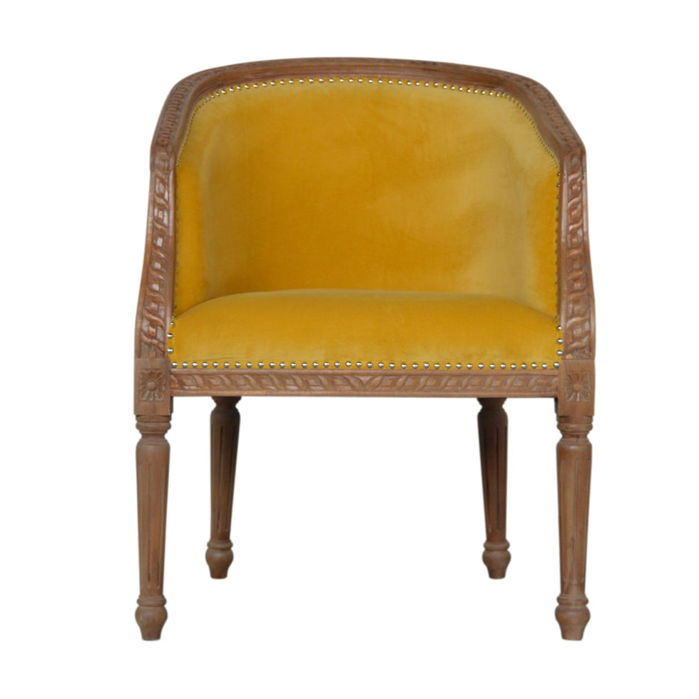 Artisan - Occasional Chair in Mustard, Velvet