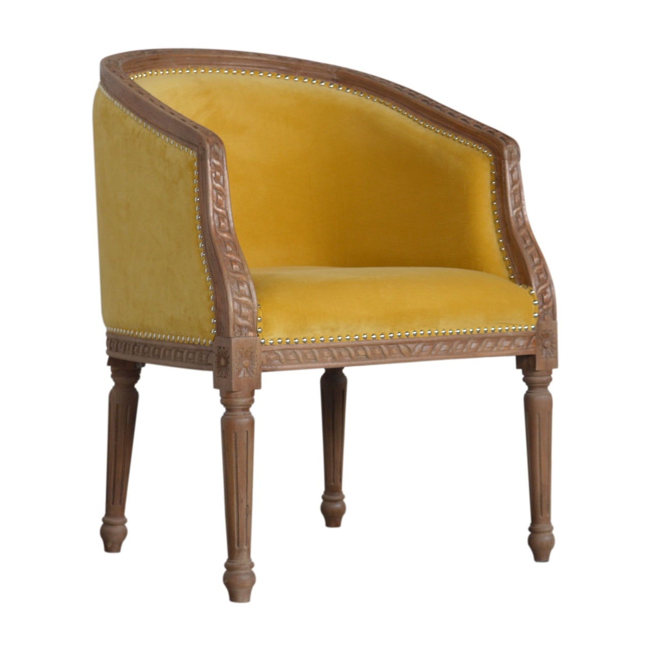 Artisan - Occasional Chair in Mustard, Velvet