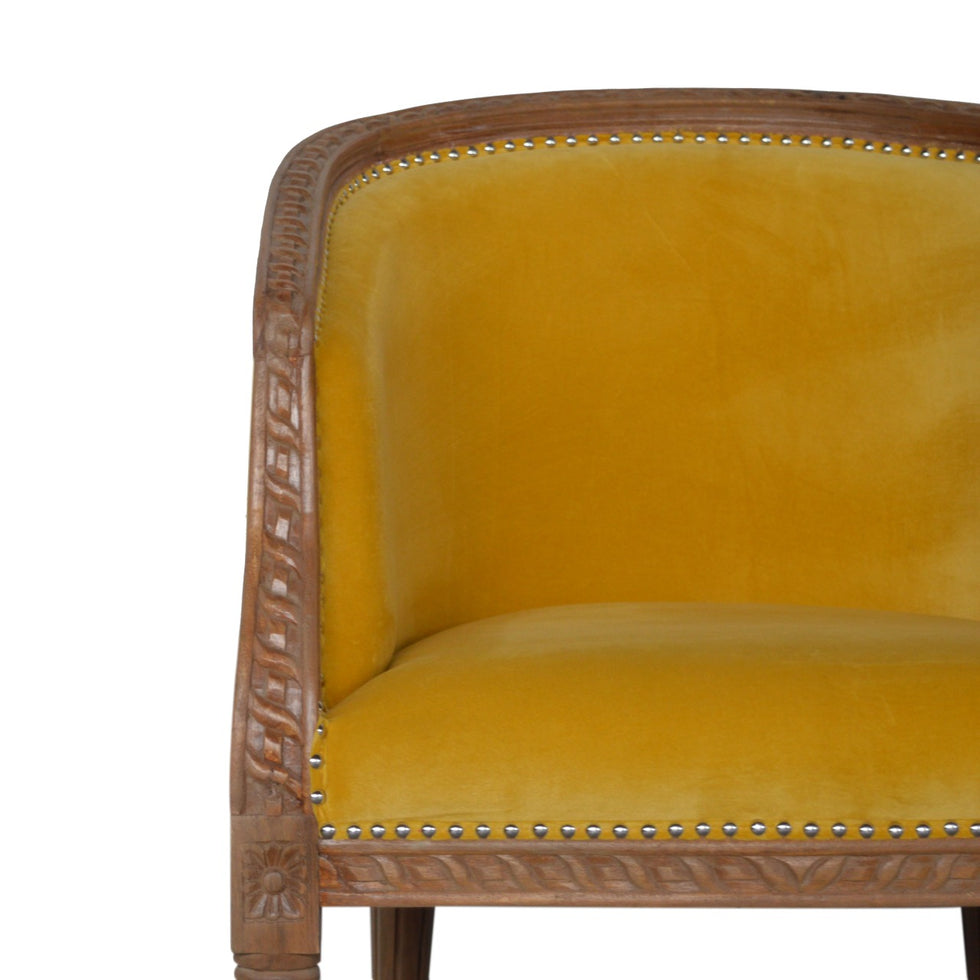 Artisan - Occasional Chair in Mustard, Velvet