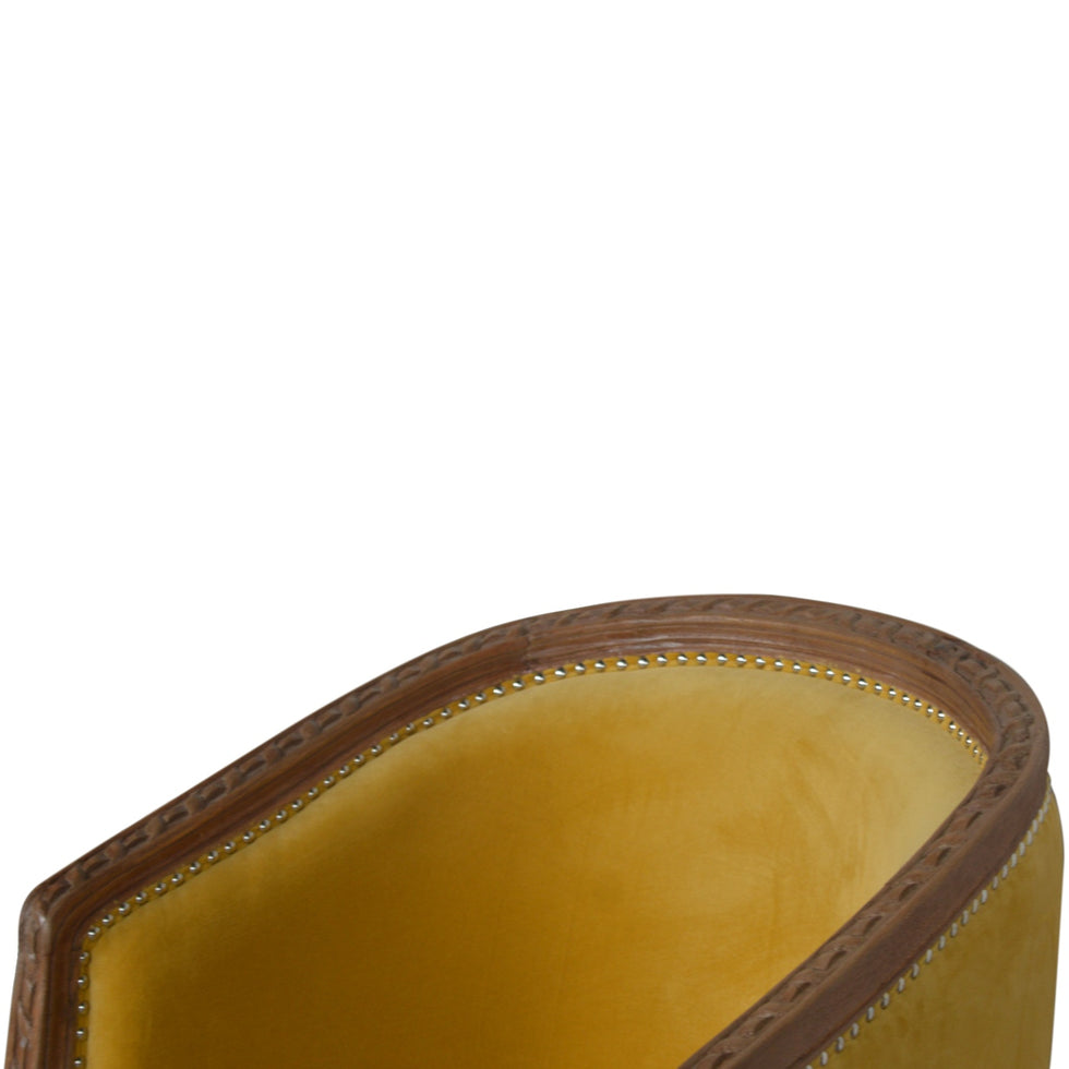 Artisan - Occasional Chair in Mustard, Velvet