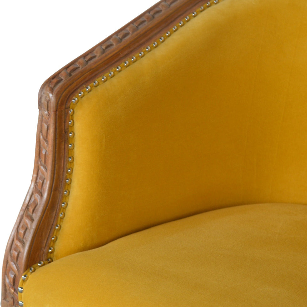 Artisan - Occasional Chair in Mustard, Velvet