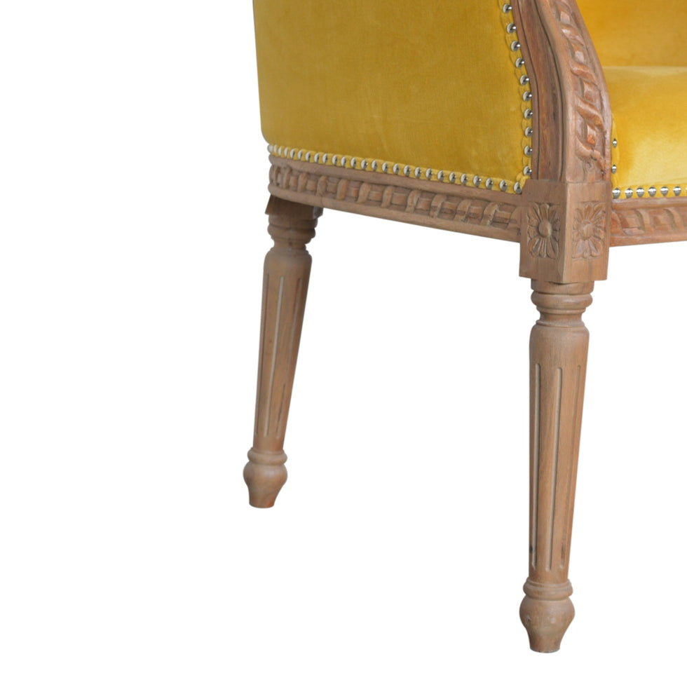Artisan - Occasional Chair in Mustard, Velvet