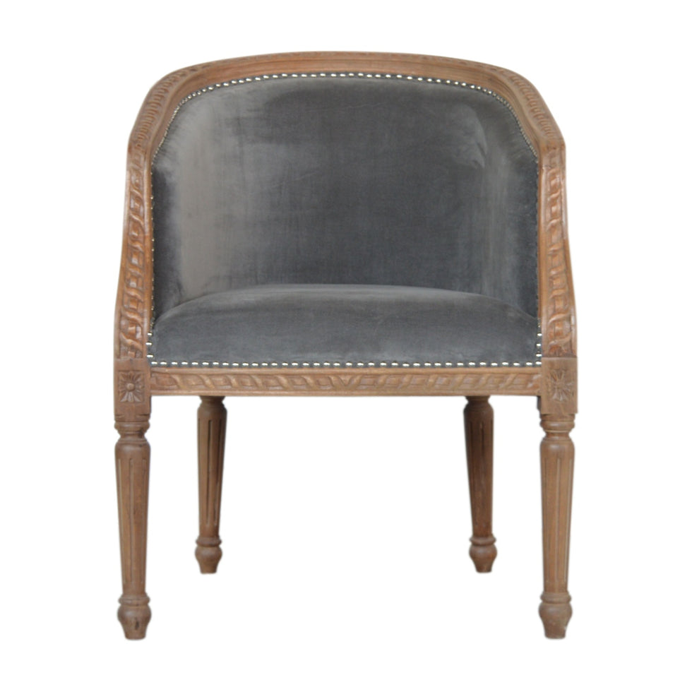 Artisan - Occasional Chair in Gray, Velvet