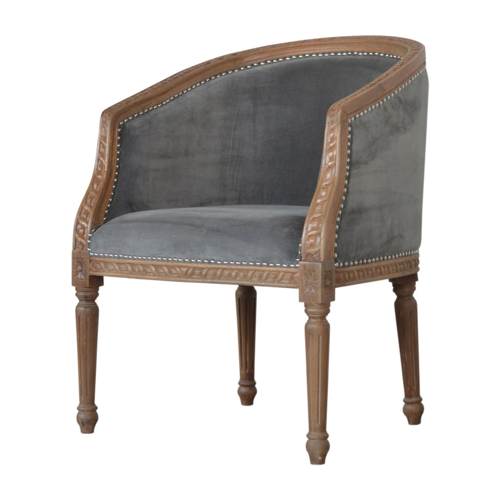 Artisan - Occasional Chair in Gray, Velvet