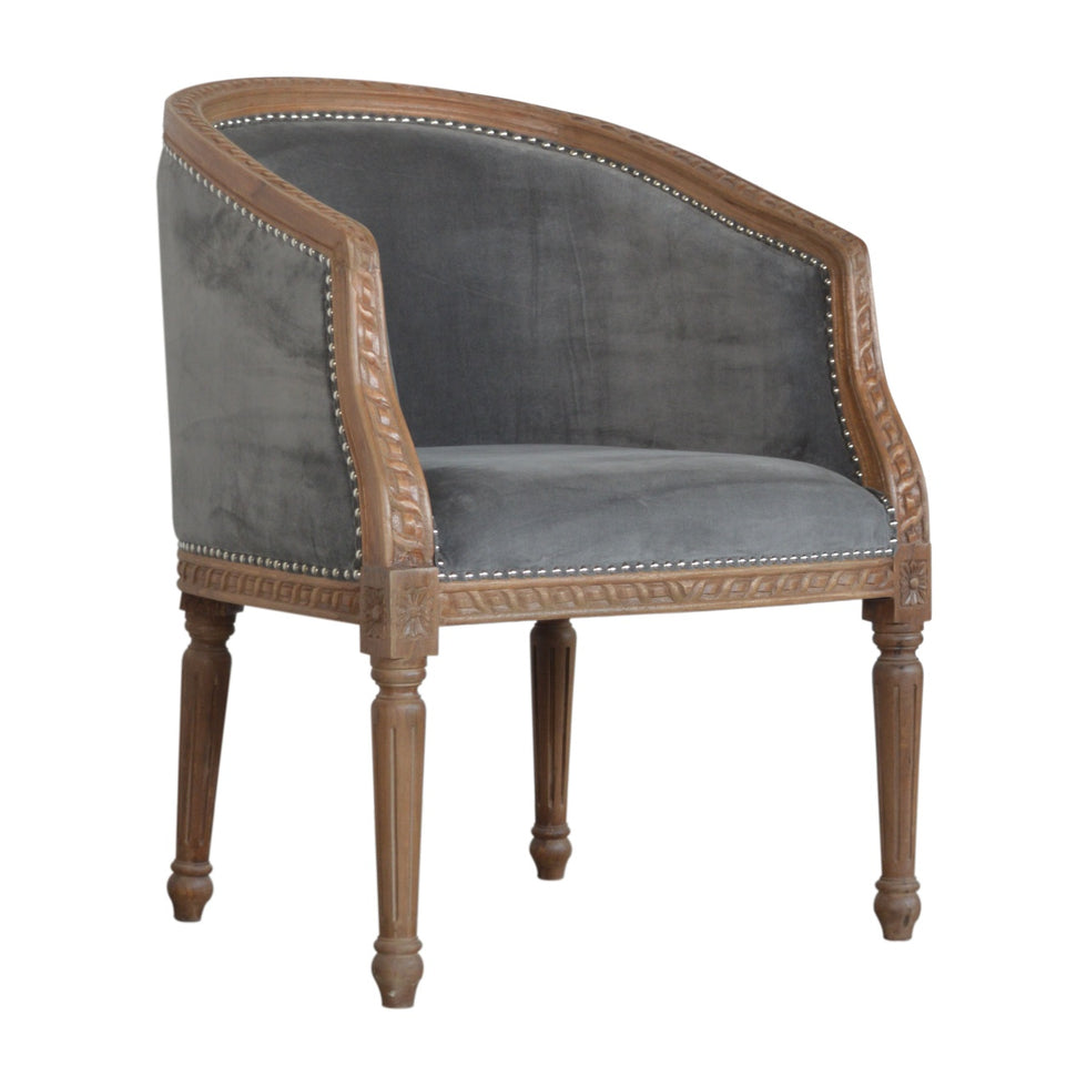 Artisan - Occasional Chair in Gray, Velvet