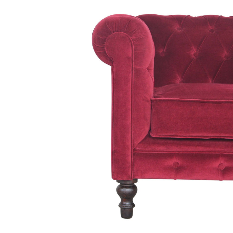 Artisan - Chesterfield Armchair in Wine Red
