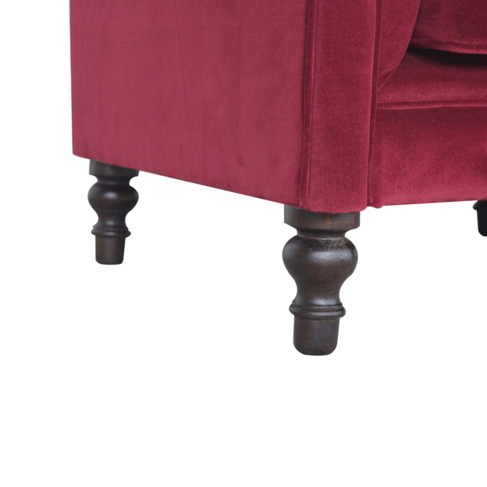 Artisan - Chesterfield Armchair in Wine Red