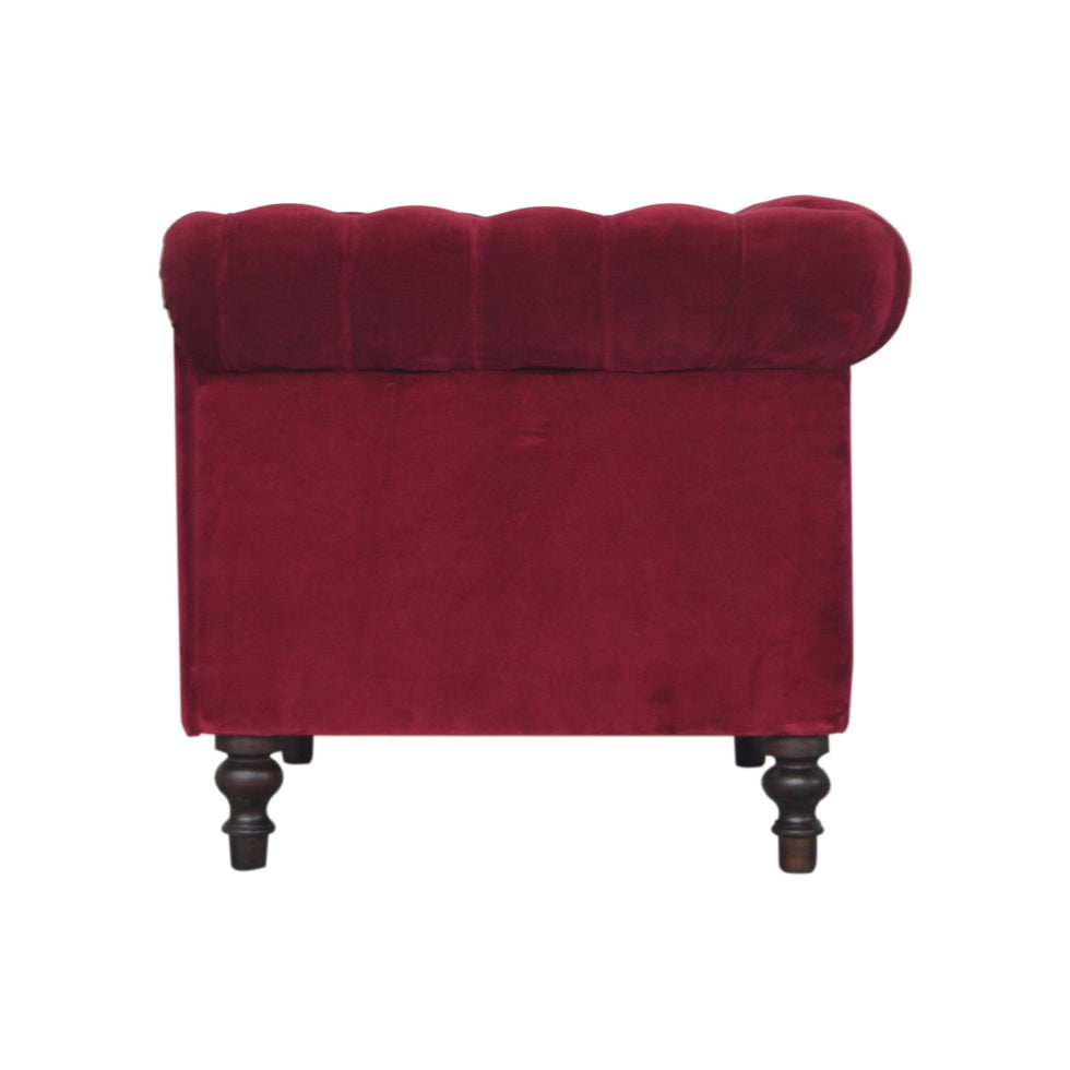 Artisan - Chesterfield Armchair in Wine Red