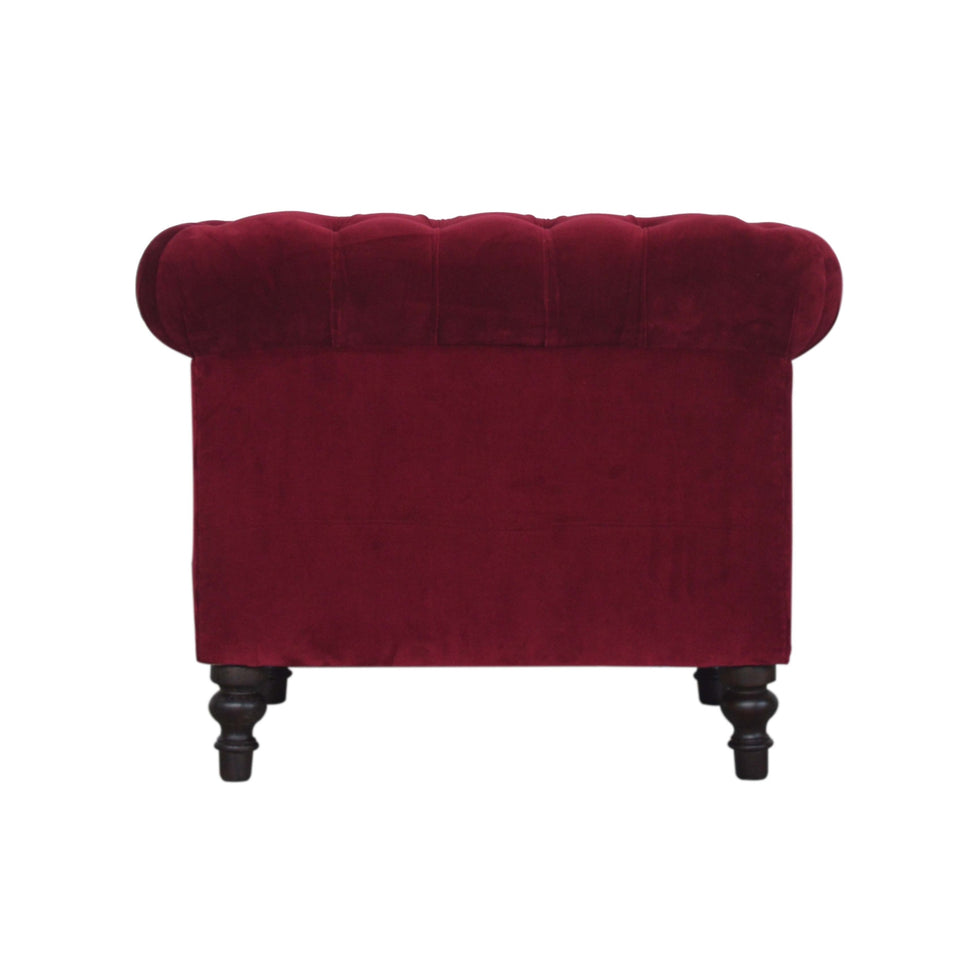 Artisan - Chesterfield Armchair in Wine Red