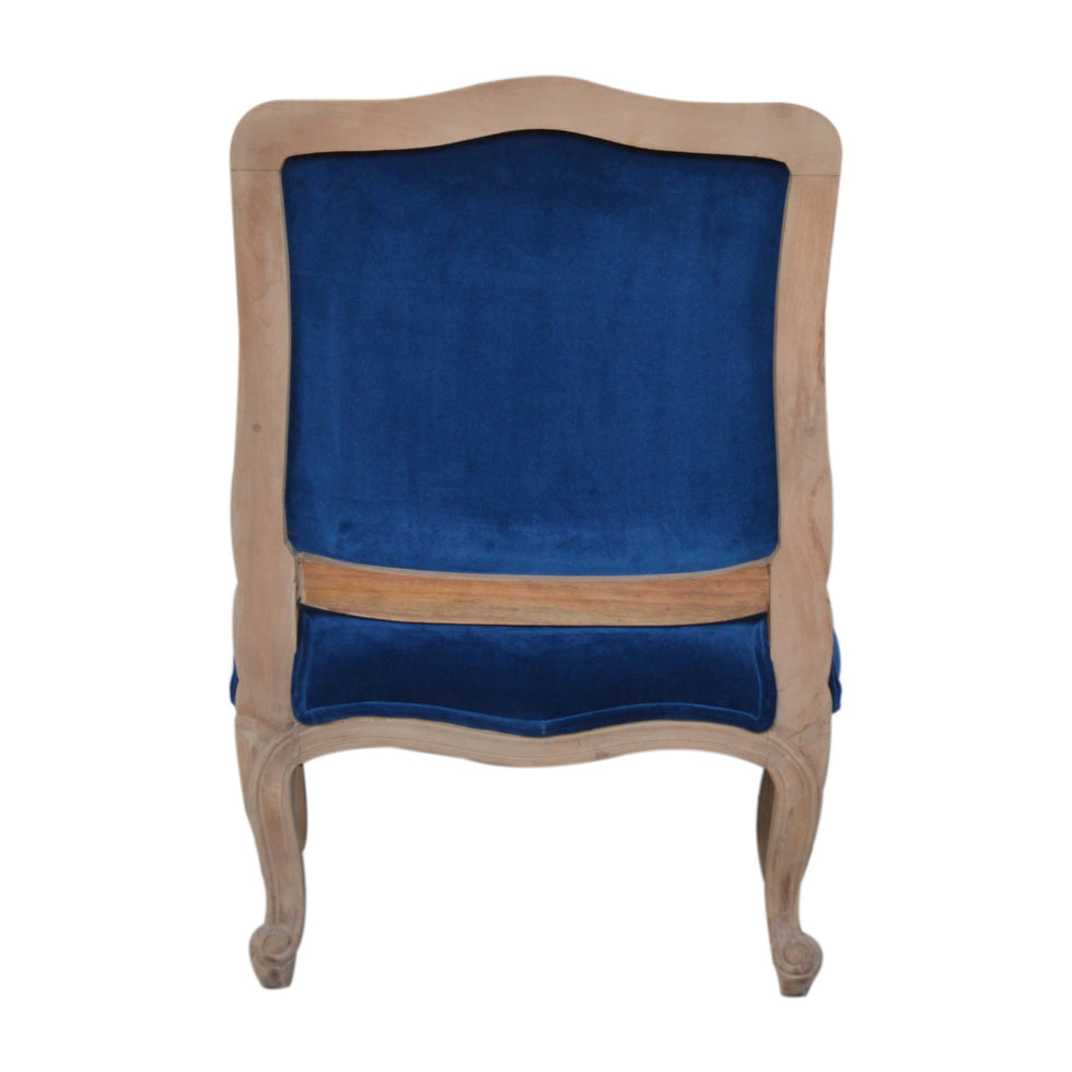Artisan - French Chair in Royal Blue, Velvet