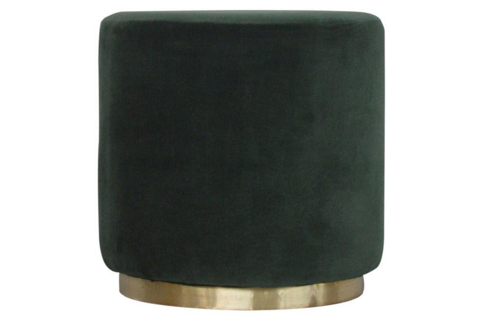Artisan - Footstool with Gold Base
