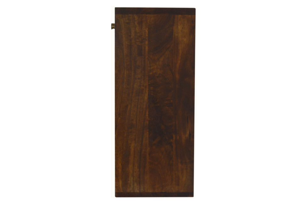 Artisan - Geometric Brass Inlay Flip Down Writing Desk