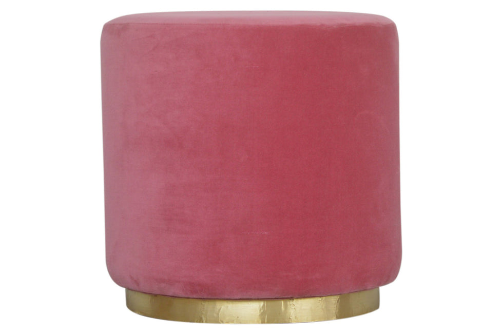 Artisan - Footstool with Gold Base