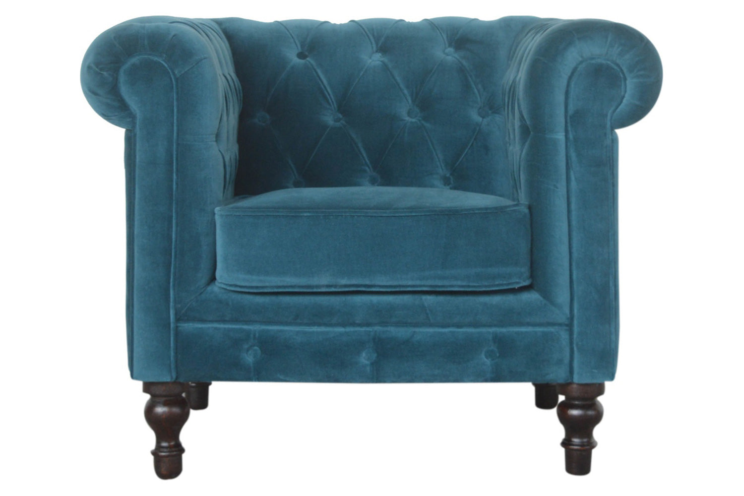Artisan Chesterfield Armchair in Velvet