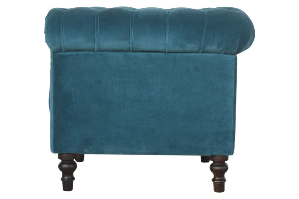 Artisan Chesterfield Armchair in Velvet