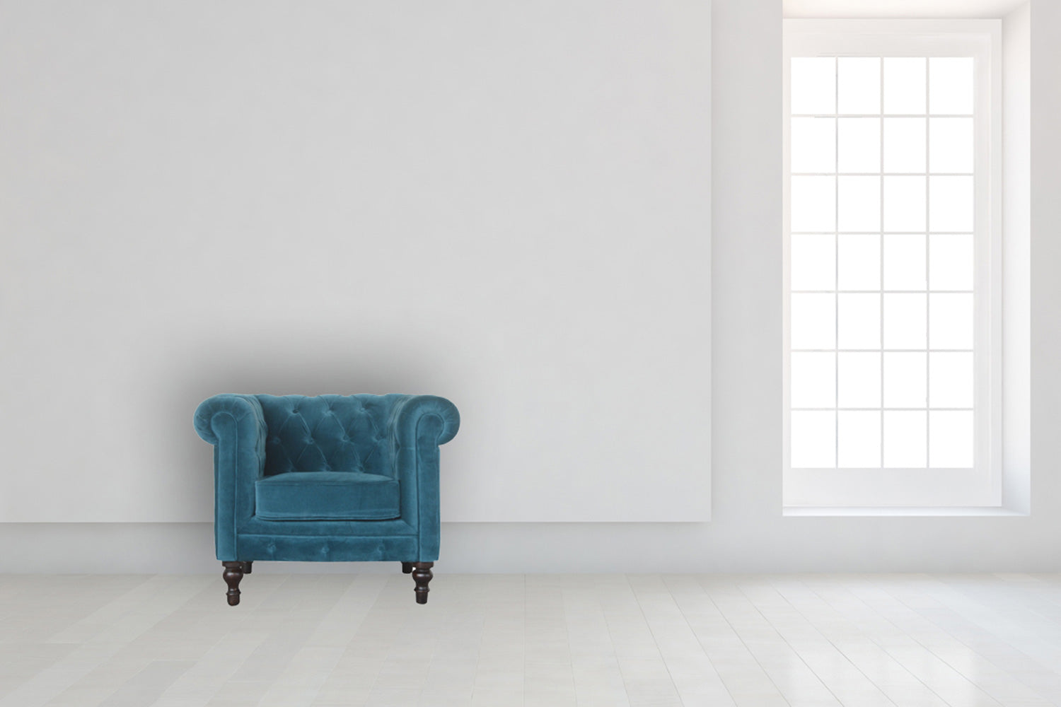 Artisan Chesterfield Armchair in Velvet