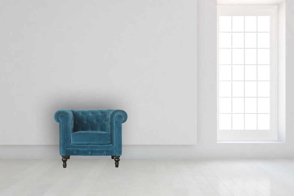 Artisan Chesterfield Armchair in Velvet