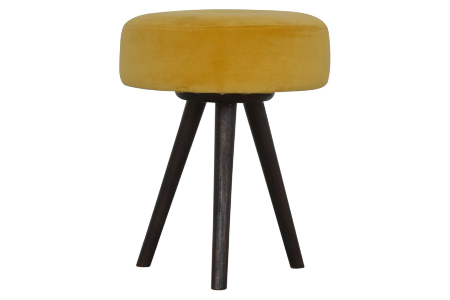 Artisan - Mustard Velvet Tripod Footstool