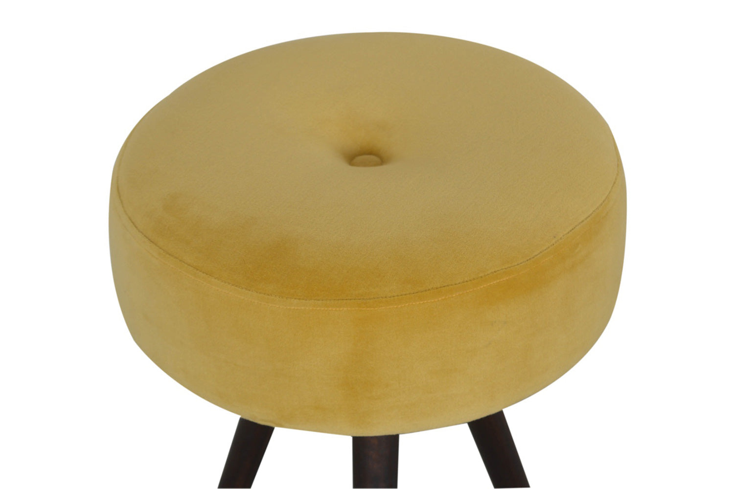 Artisan - Mustard Velvet Tripod Footstool