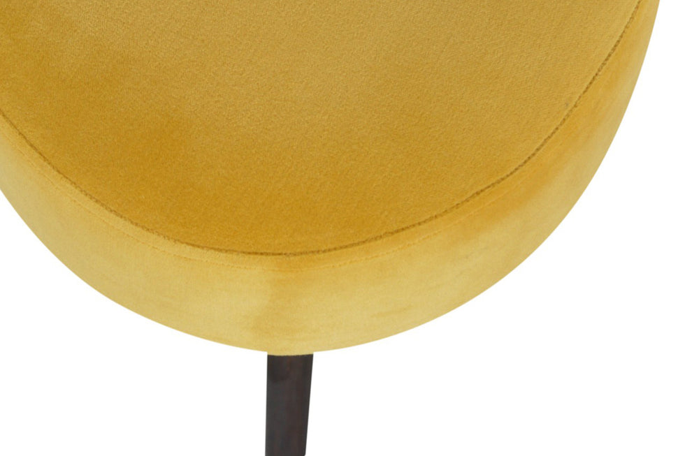 Artisan - Mustard Velvet Tripod Footstool