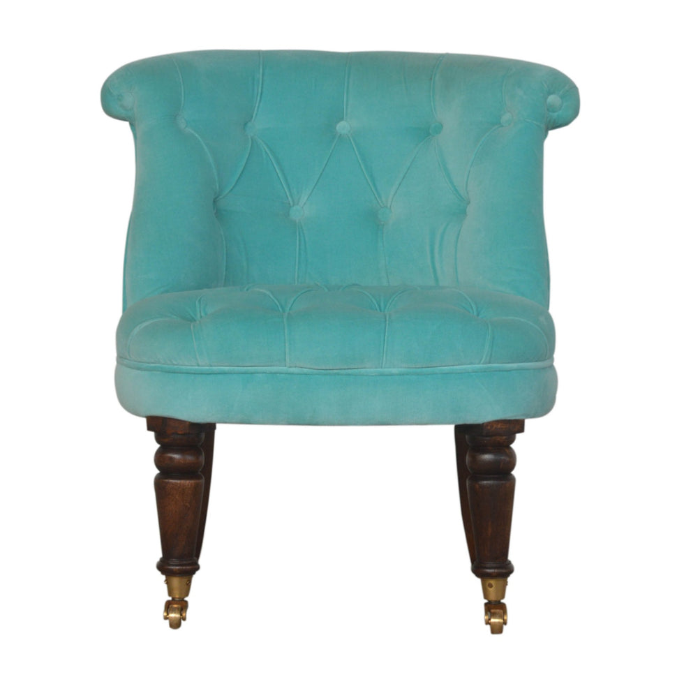 Artisan - Accent Chair in Turquoise, Velvet