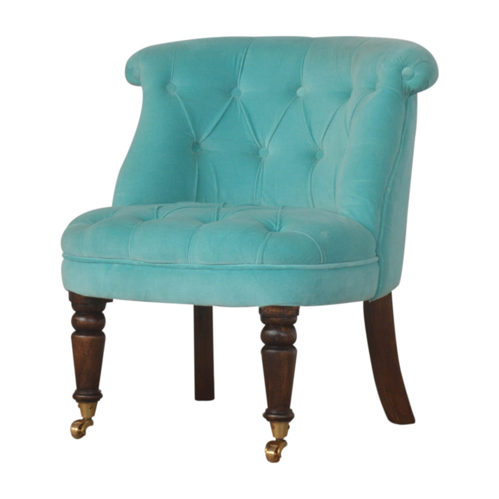 Artisan - Accent Chair in Turquoise, Velvet