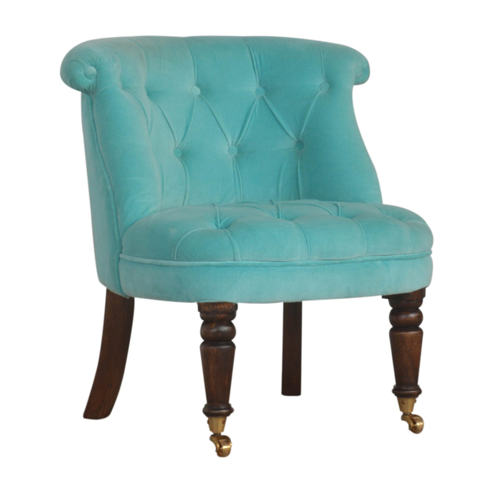 Artisan - Accent Chair in Turquoise, Velvet