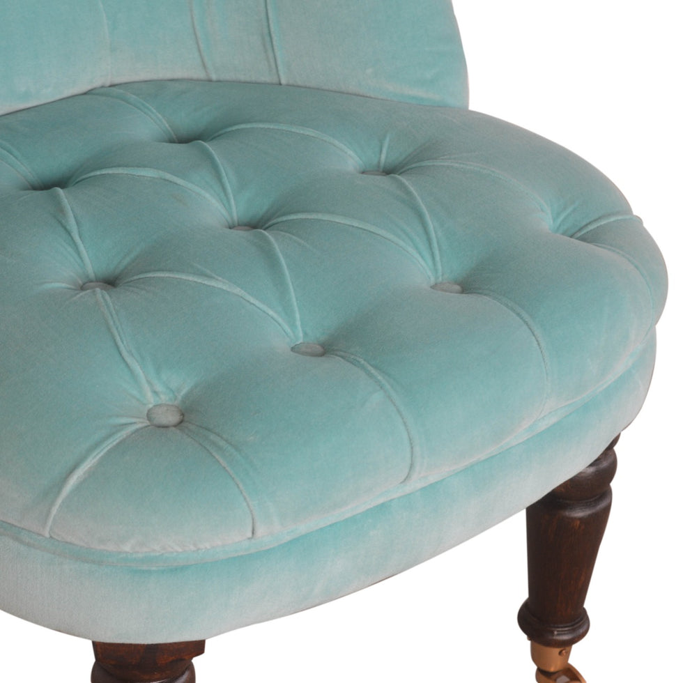 Artisan - Accent Chair in Turquoise, Velvet