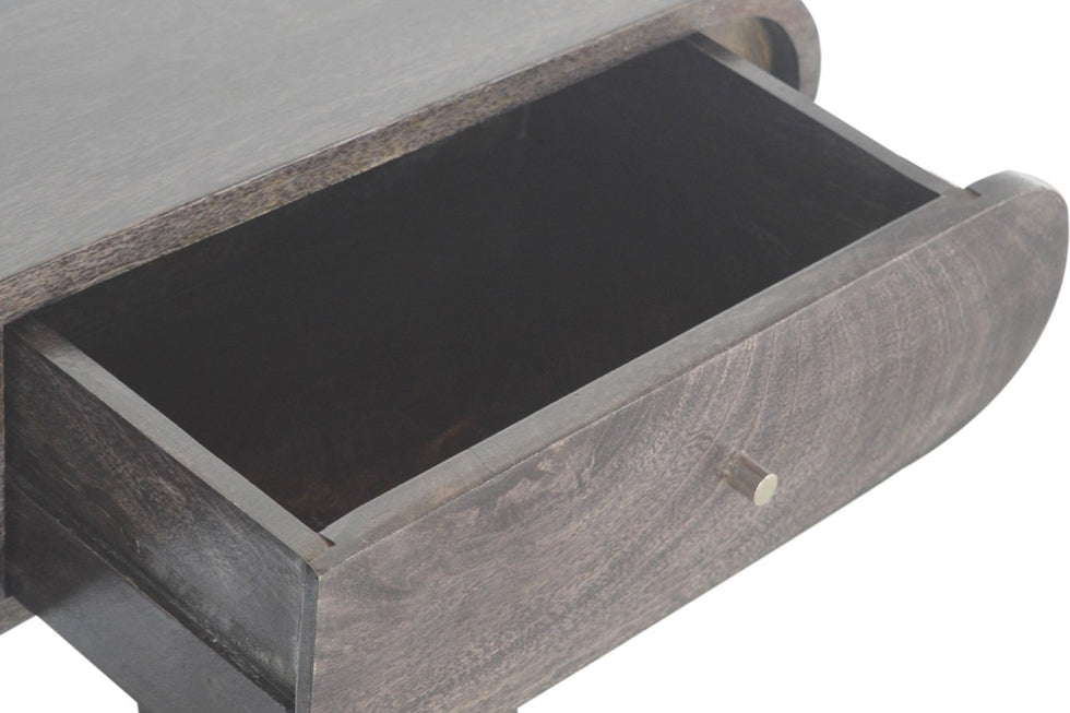 Artisan - Curved Edge Console Table in Ash Black