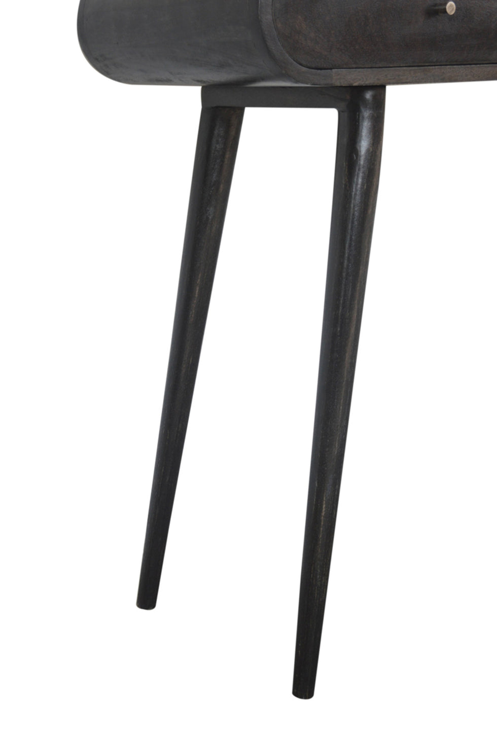 Artisan - Curved Edge Console Table in Ash Black