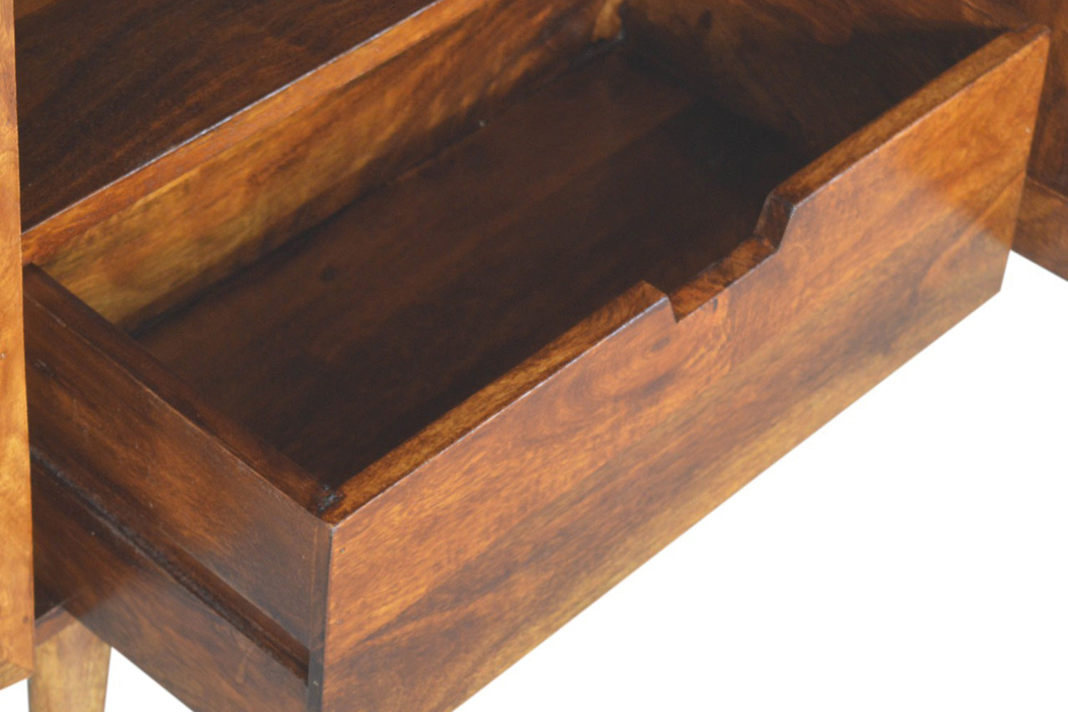 Artisan - Gold Inlay Abstract Cabinet in Chestnut