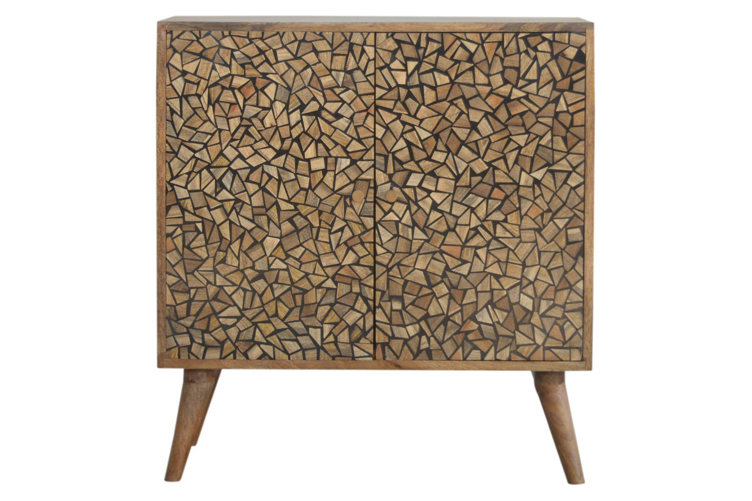 Artisan - Lisbon Black Abstract Cabinet