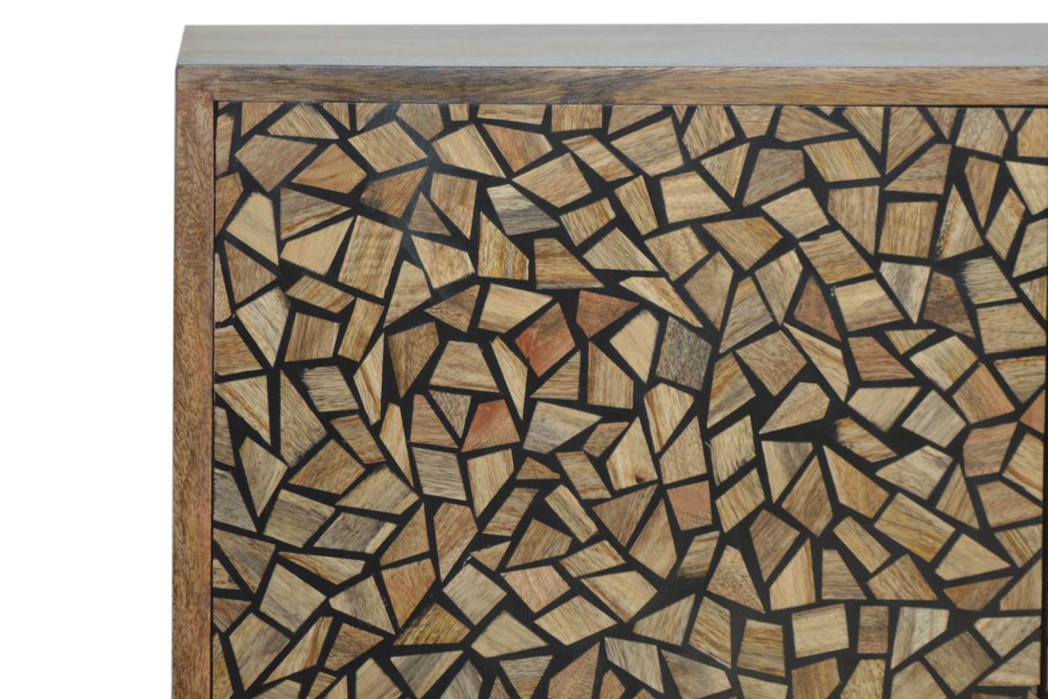 Artisan - Lisbon Black Abstract Cabinet