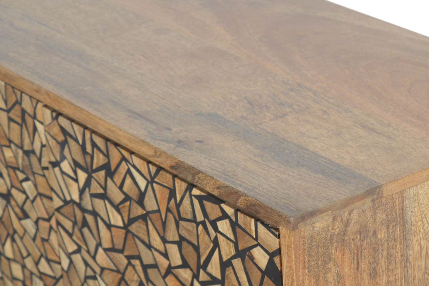 Artisan - Lisbon Black Abstract Cabinet