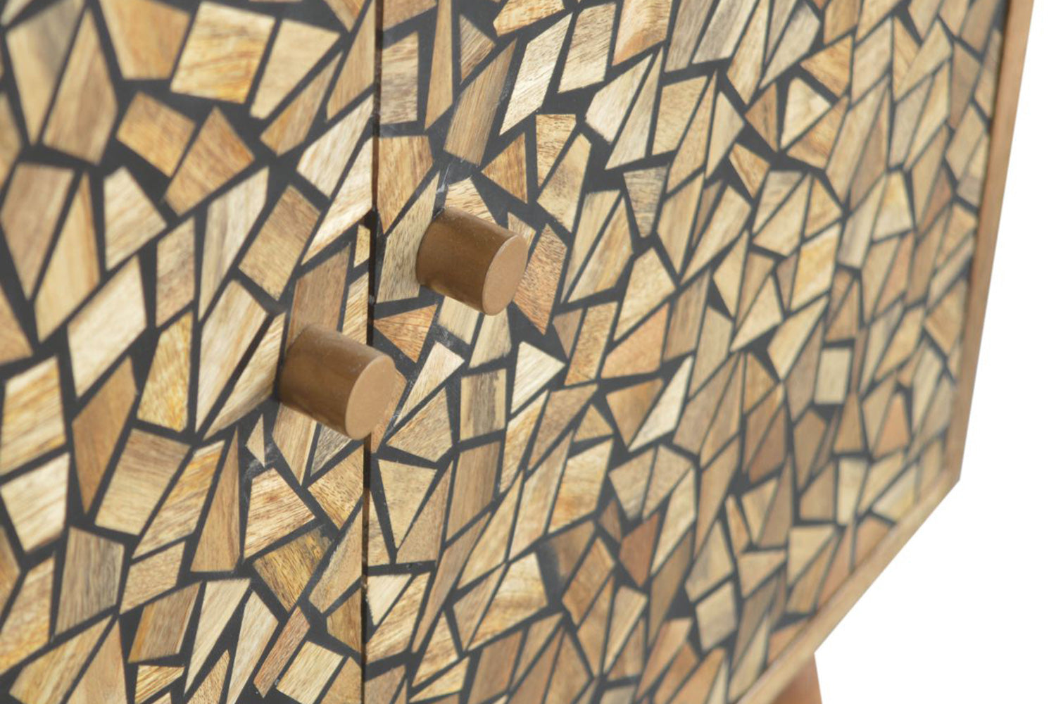 Artisan - Lisbon Black Abstract Cabinet