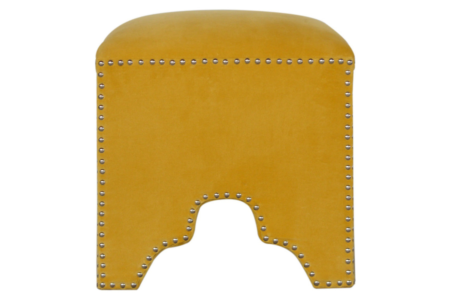 Artisan - Mustard Studded Footstool