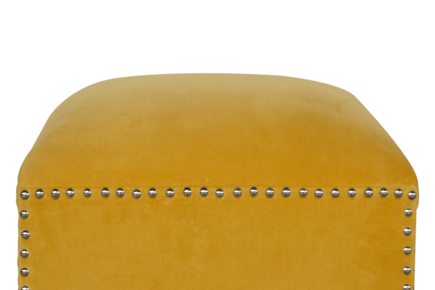Artisan - Mustard Studded Footstool