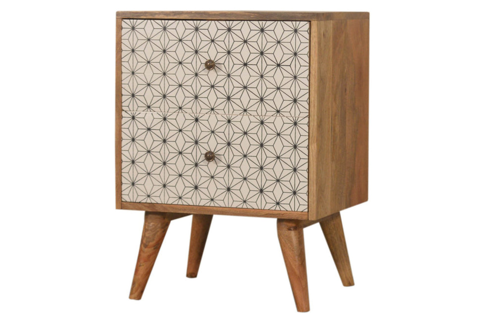 Artisan - Prima Bedside with 2 Drawers Short Legs