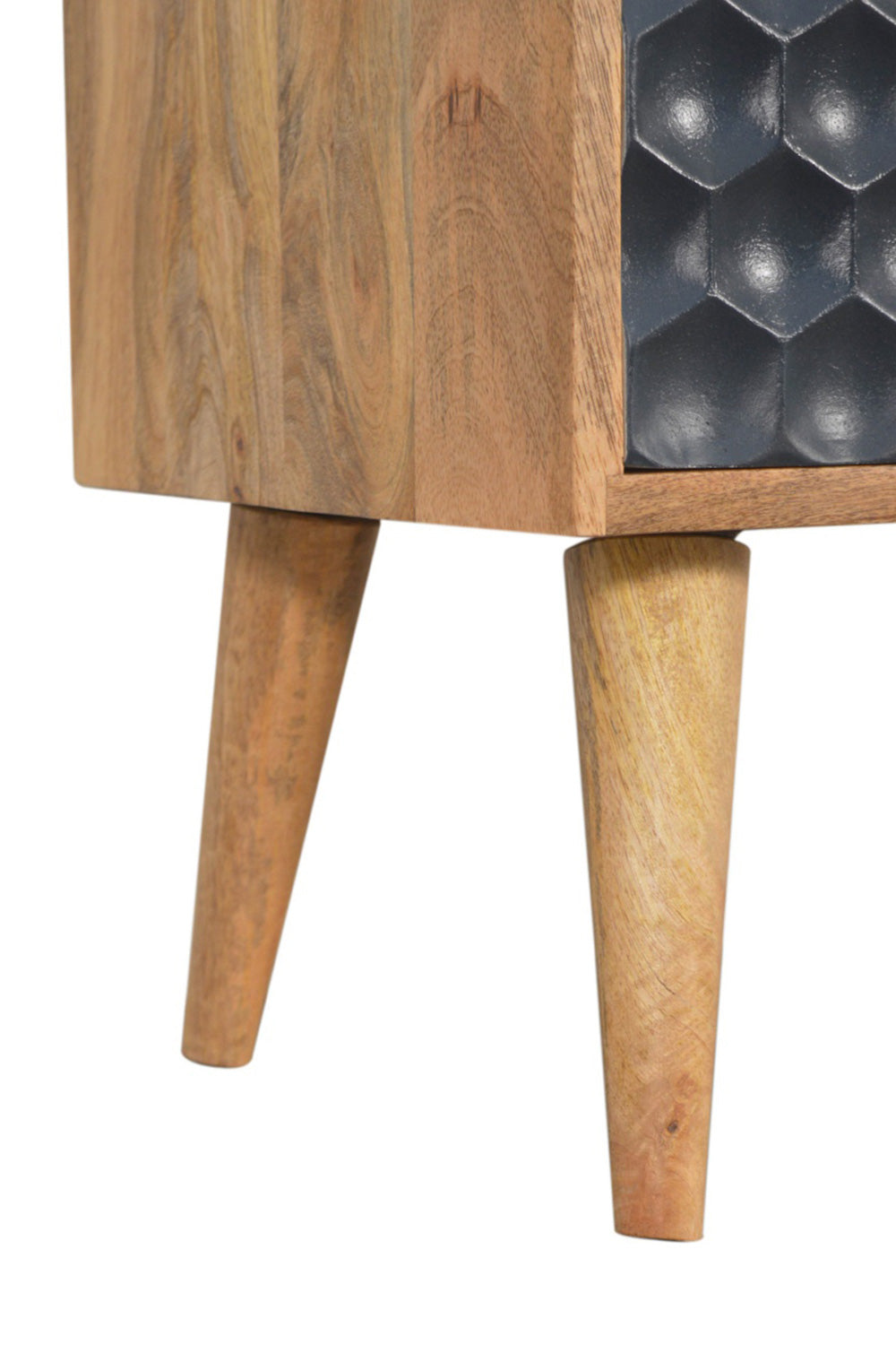 Artisan - Navy Blue Honeycomb Bedside