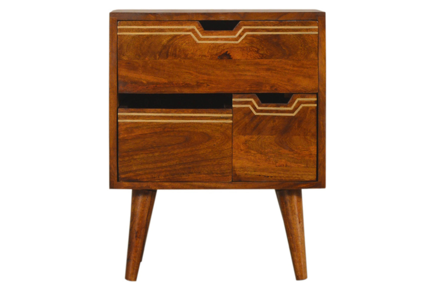 Artisan - Multi Bedside with Removeable Drawers in Chestnut
