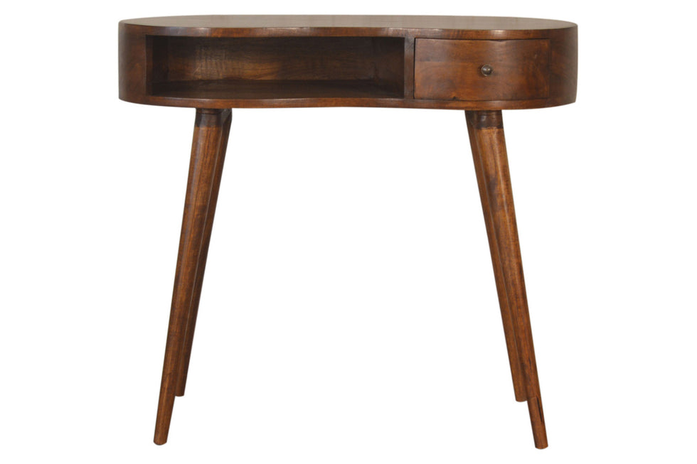 Artisan - Rounded Writing Desk in Chestnut