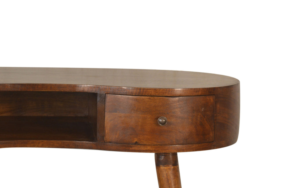 Artisan - Rounded Writing Desk in Chestnut