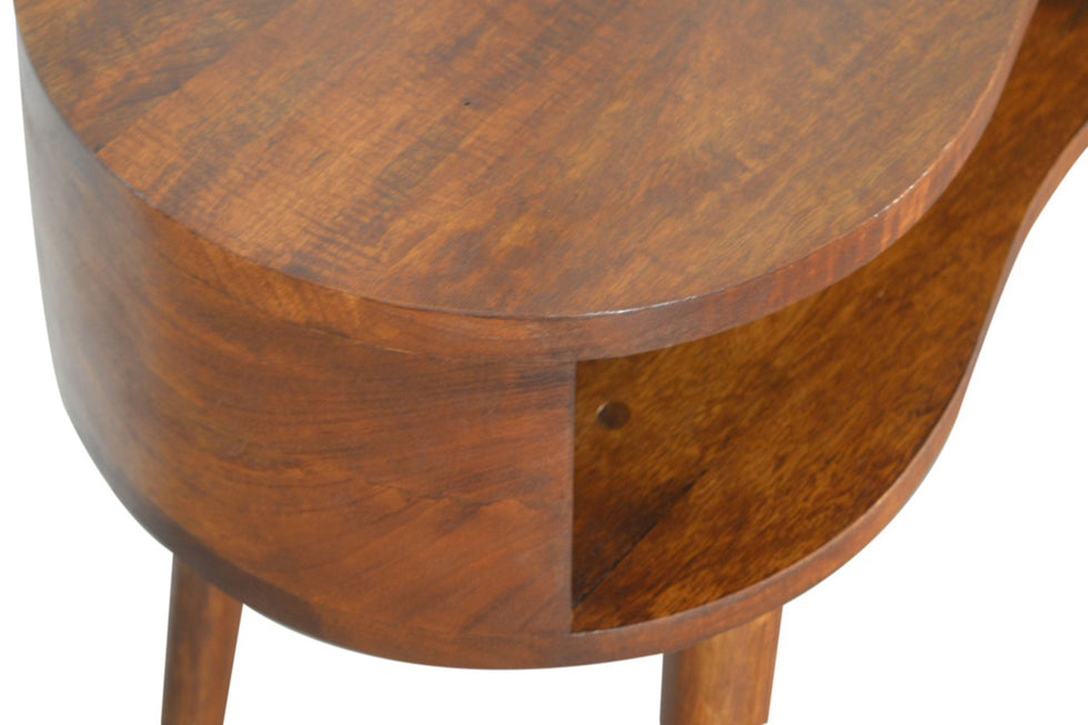 Artisan - Rounded Writing Desk in Chestnut