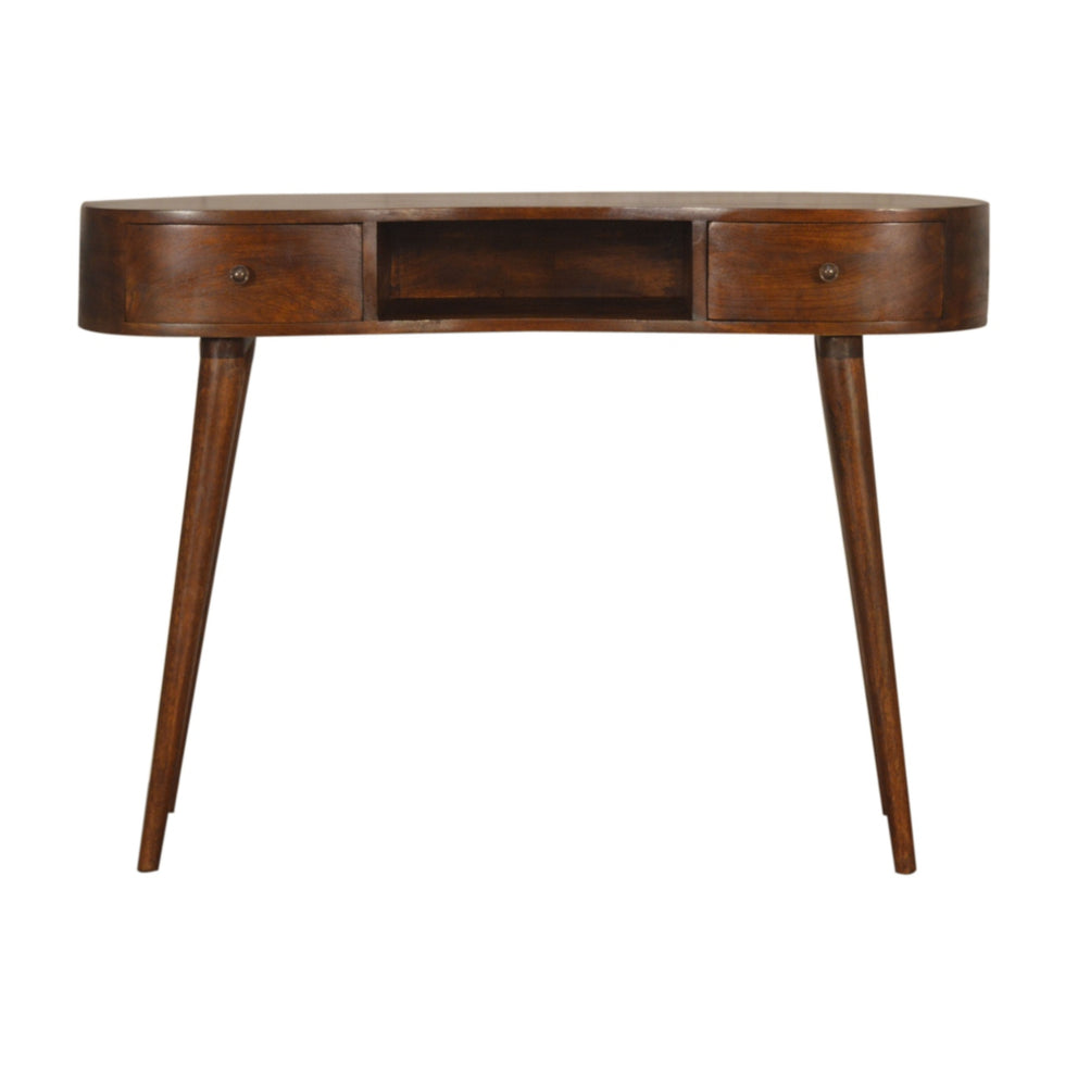 Artisan - Wave Writing Desk in Chestnut