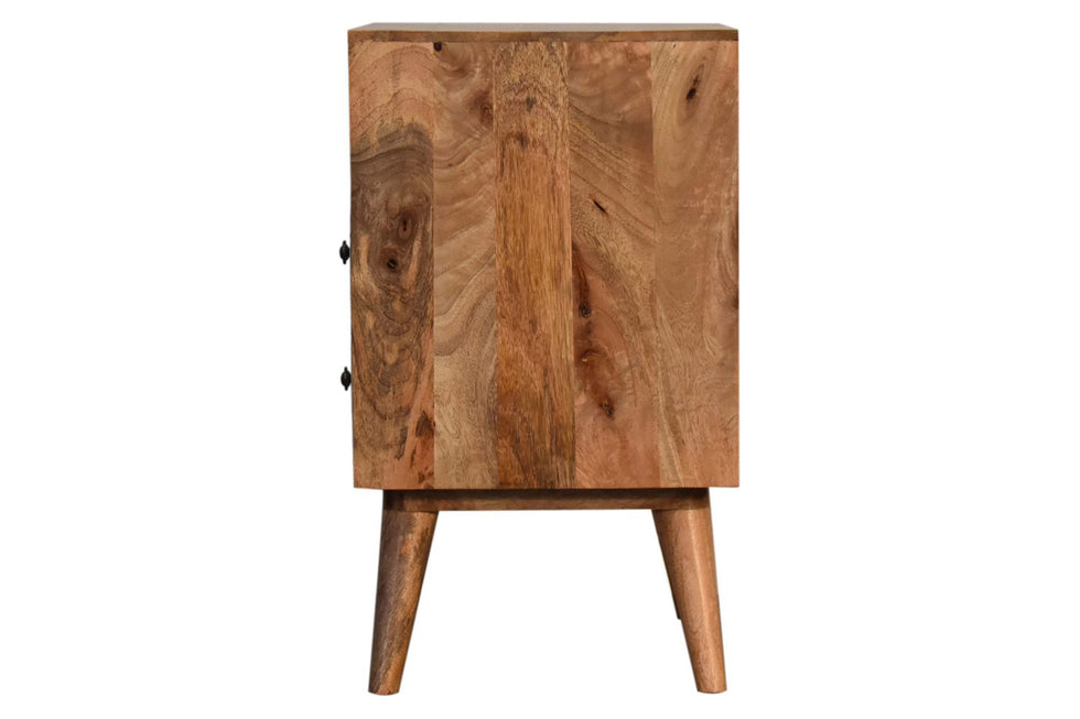 Artisan - Diamond Screen Printed Bedside with Open Slot